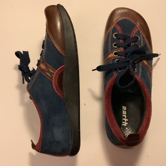 Earth womens lace up bowler boho print shoe Size 9 kals technology - Picture 8 of 8